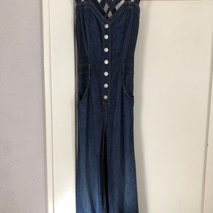 ANKLE BUTTON DENIM JUMPER SEVEN FOR ALL MANKIND